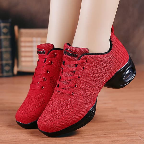 Damesko Pustende Slip-On Dansesko Sklisikre Løpesko 2G1902 Red 36