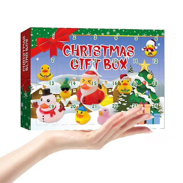 Adventskalender med 24 gummibader for gutter og jenter style 2