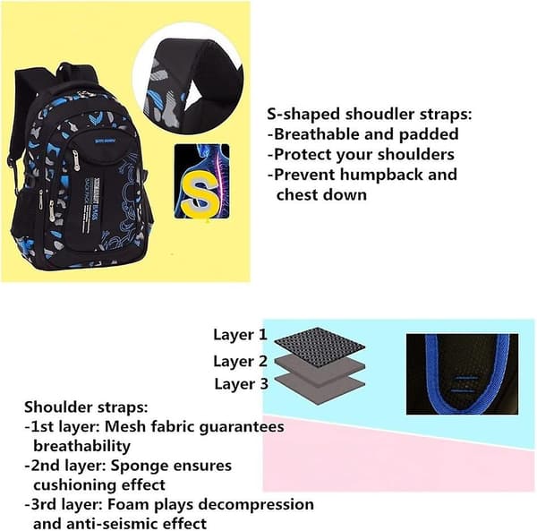 Camo Backpack for Boys, Elementary School Backpack, Camouflage Backpacks for Boys, Camo School Bag