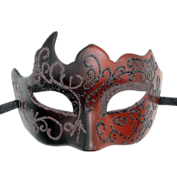 Karneval/påskedag Cosplay Mask Roman Mask Menn Skrekk Maskerade Mask Halloween Rekvisitter black