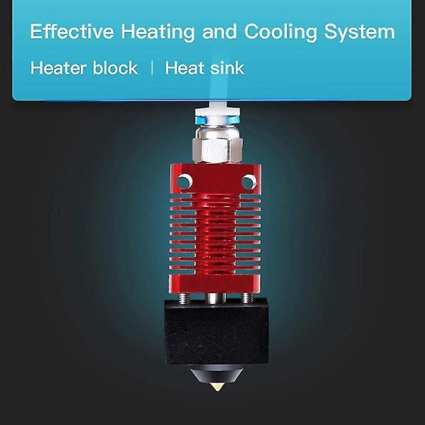 Ny produkt Ender 6 Hotend, Monterad Hotend-kit för Ender-6 3D-skrivare, 3D-skrivar-extruder Monterad Mk8 Hot