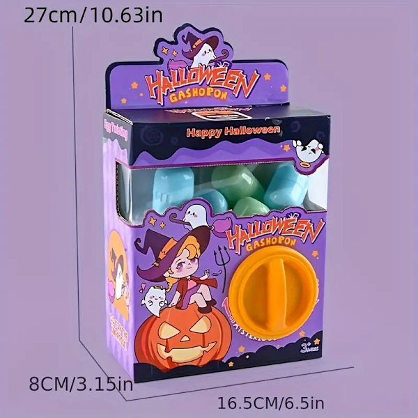 Mini Legetøjs Spilleboks Samlefigur Mærke Gachapon Maskine med Søde Dukker, Perfekt til Fødselsdag, Efterårsfestival, Thanksgiving, Julegaver Pumpkin Party
