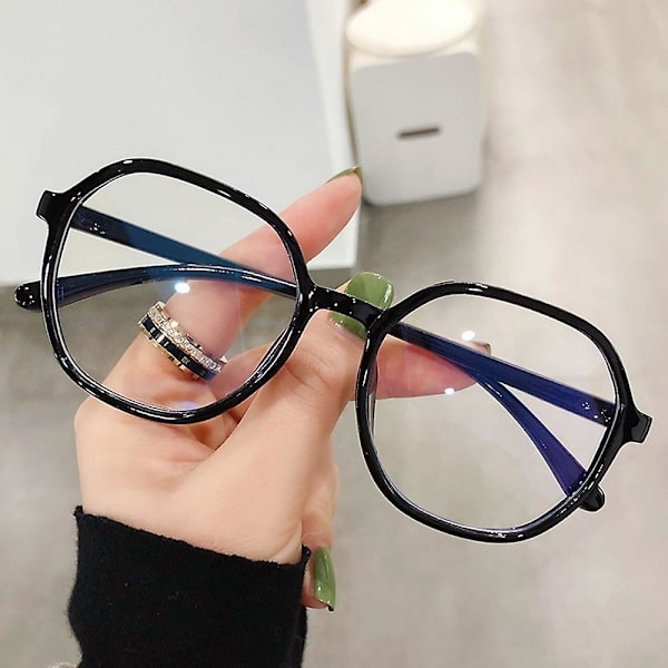 -1.0-1.5-2.0-2.5-3.0-4.0 Kiinteäväriset ja värigradientiset myopia-lasit miehille ja naisille black Anit Blut Light 0