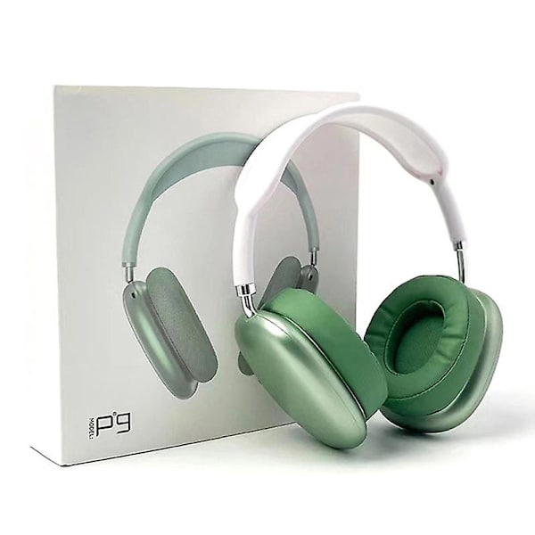 Nya P9-max Tws Bluetooth-hörlurar Trådlösa Hörlurar med Bas Green