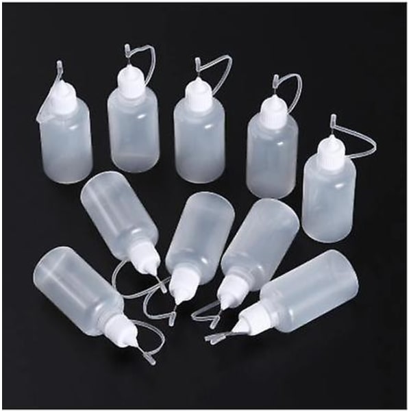 10ml Genanvendelige Plastikflasker med Tryk-Spids Applikator