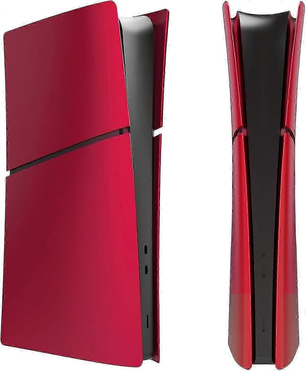 Vaihtokuori PS5 Slim Digital Edition -konsolille, etulevy Red