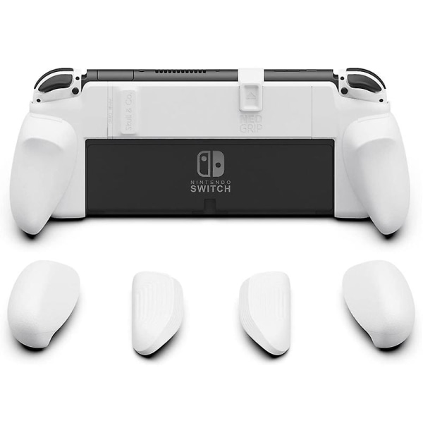 Neogrip Ergonomiskt Grepp Skyddande Fodral Set För Nintendo Switch Oled White