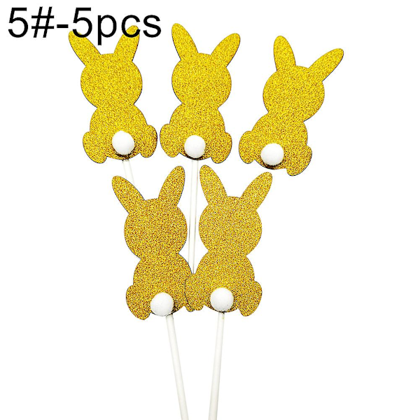 Pääsiäispäivän Kanin Ripustuslippu Bannerit Bunting Kakun Koriste Juhlat 5#