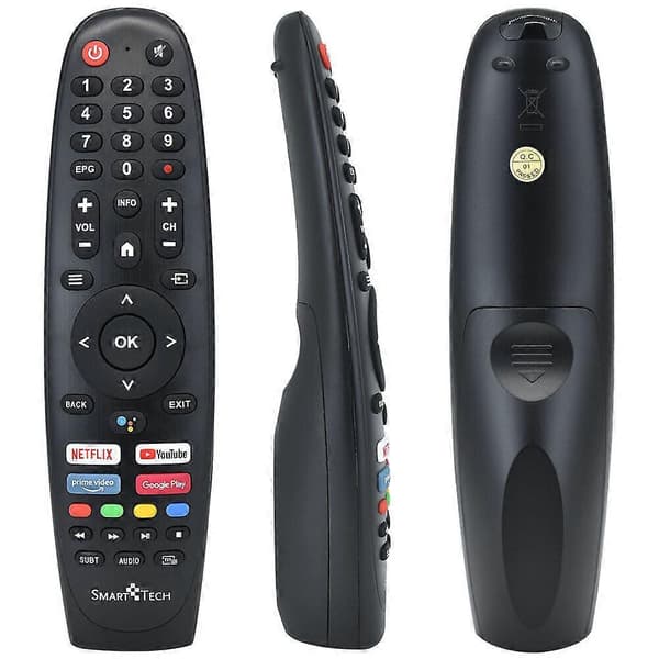 B0BTDXPW38 Fjärrkontroll för SMART TECH JVC TV med röstassistent