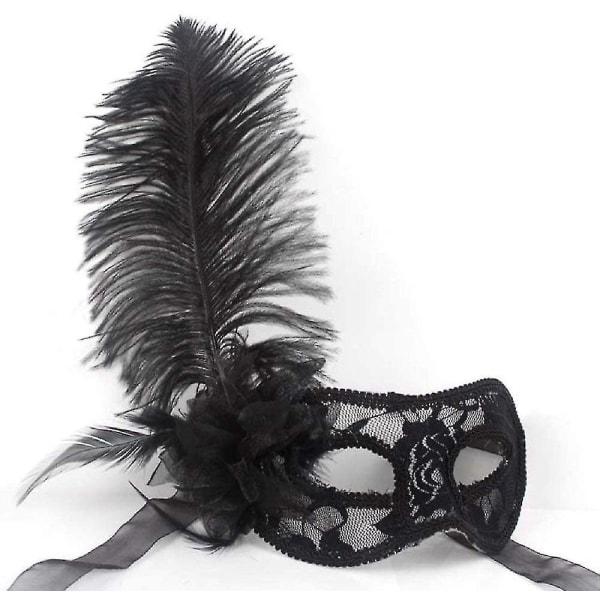 20 Pcs Natural Black Ostrich Feathers Plumes 8-10 Inch(20-25 Cm) Bulk For Party, Easter, Gatsby Decorations