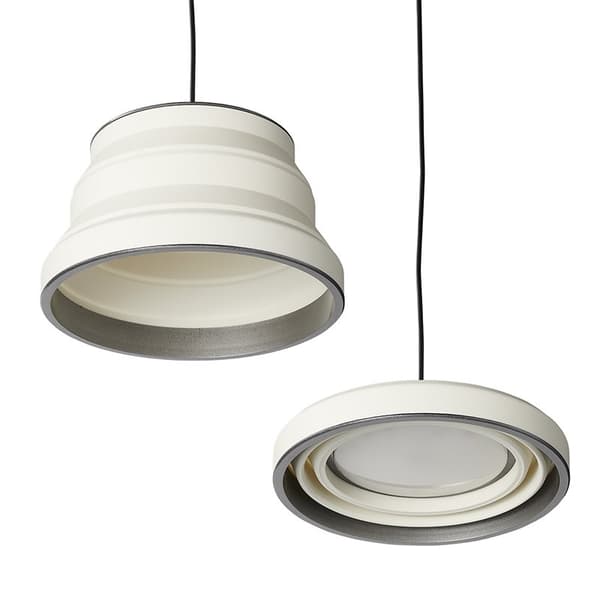 Hanging LED lamp foldable silicone white Ø25cm 664