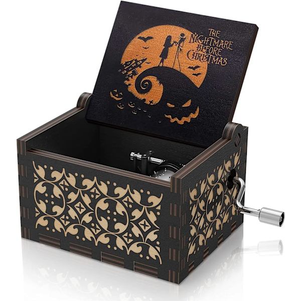 Halloween Melody Træmusikboks The Nightmare Before Christmas Vintage Træmusikalske Gave