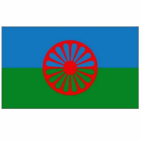 90x150cm Rom Roms zigenarflagga Polyester 60x90cm Anpassad flagga för dekoration