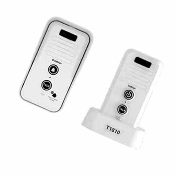 Wireless Intercom Doorbell 1500m Range Waterproof Rechargeable Home Intercom US Plug 100-240V