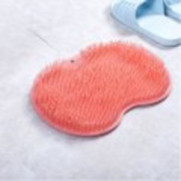 Anti-slip silikone bruser fodskrub til bad og rygmassage Pink One Size