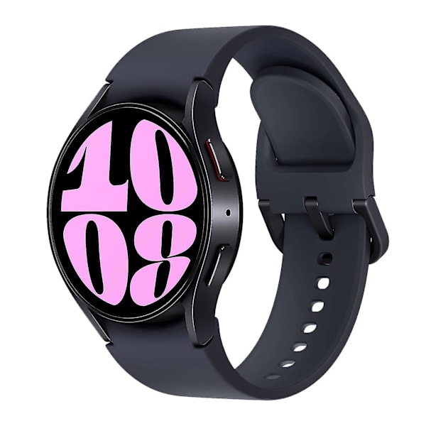 Silicone Urrem til Samsung Galaxy Watch6 40 / 44mm / Watch6 Classic 43 / 47mm - Udskiftning af Urrem Black