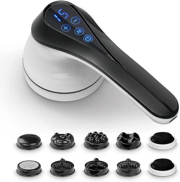 Body Sculpting Machine, Cellulite Massager with Cordless Handheld, Deep Tissue Massager Handheld with Touch Screen, Lymphatic Drainage Machine with 9