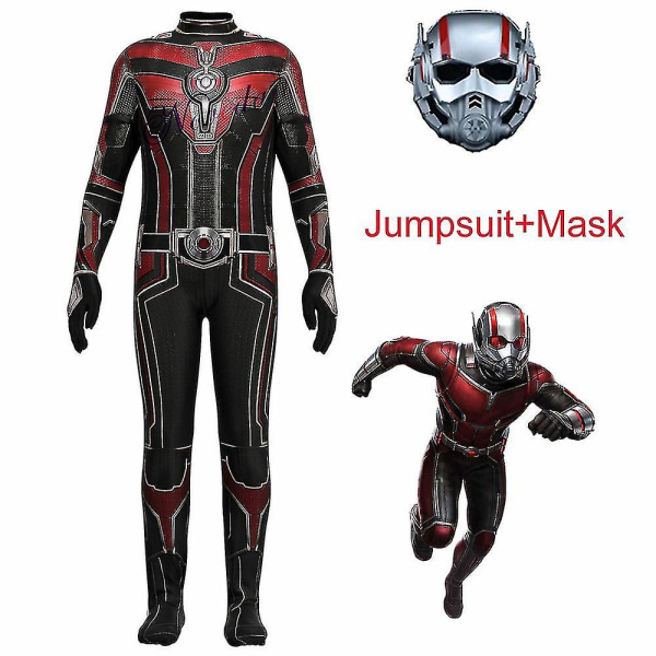 Ny Ant-Man 3 Kostyme for Barn og Voksne - Oppgradert Superheltmaske, Drakt, Jumpsuit - Bursdagsfest, Fantomi, Halloweenkostyme Adult 170