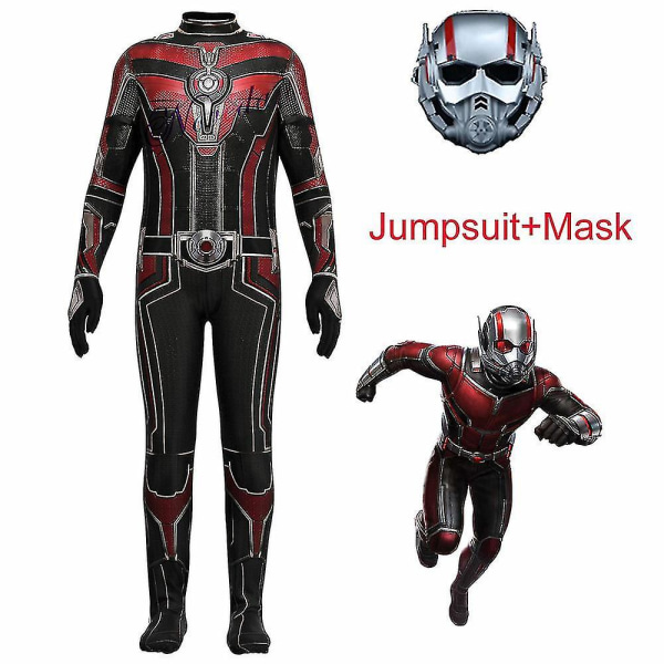 Nytt 2023 Ant Man 3-kostyme Barn Voksenoppgraderinger Superheltmaskedrakt Jumpsuit Bursdagsfest Fancy Dress Halloween-kostyme Adult 180