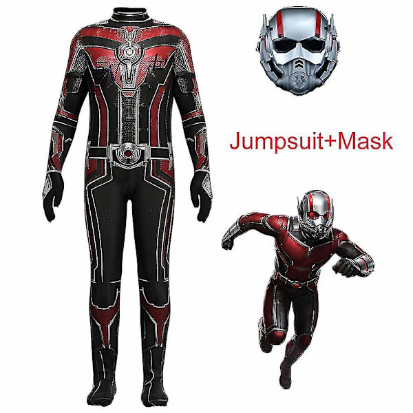 Uusi 2023 Ant-Man 3 -asu lapsille ja aikuisille, supersankarin naamio, puku, haalari, syntymäpäiväjuhlat, naamiaisasu, Halloween-asu Adult 160
