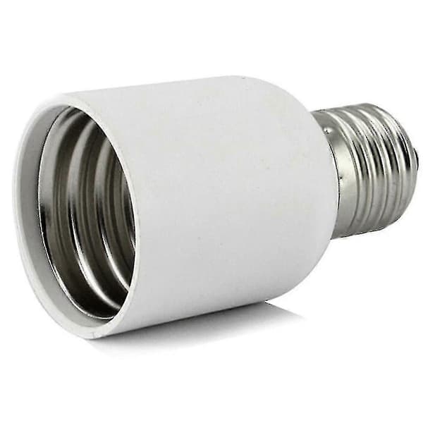 E27 til E40 Adapter Hvid Lampeholder Konverter Hjem Medium Pære