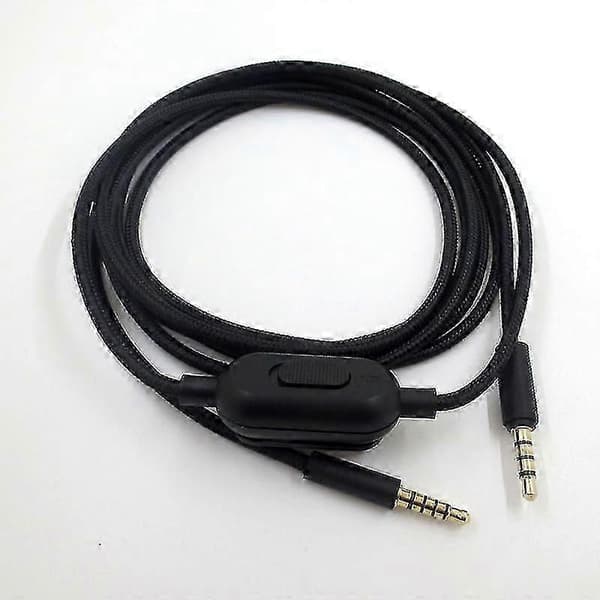 2M Erstatningskabel for Logitech G Pro Inline Mute G Pro X G433 G233 Lydkabel Black