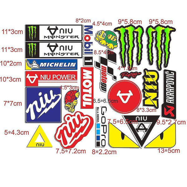 Racing Bil Motorcykel Monster Energy Klistermærker Hjelm Dekaler Til Yamaha Honda Kawasaki Suzuki Calf Ghost Claw model