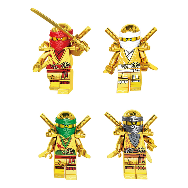 11401 Gold Ninja 24 Barn Byggklossleksaker Flerfärgade 24 st