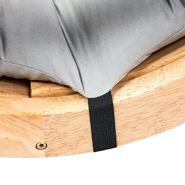 Grå 1,2 Meter Lang Folding Recliner Gyngestol Bomulls Pute (kun Pute)