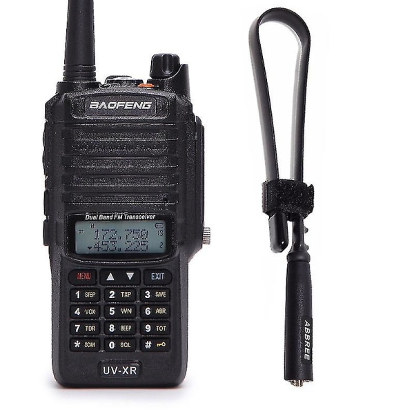 Baofeng UV-XR IP67 Vattentät Dubbelbands Amatörradio UVXR 4800mah 10W Kraftfull Walkie Talkie 10km Lång Räckvidd Tvåvägs Handhållen Radio add 47cm antenna