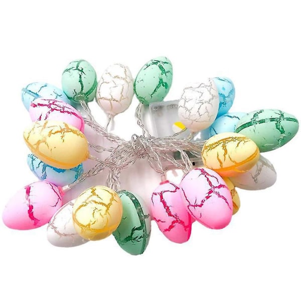 10/20/40 leds Easter Egg Led-valot paristokäyttöiset keijuvalot pääsiäiskoristeet kotiin pääsiäisvaloseppele all yellow 10 LEDs