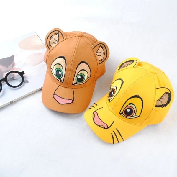 Cartoon Leijonakuningas Simba Lasten Pipo Pojat Tytöt Lippalakki Söpöt Korvat Säädettävä Aurinkohattu zdq