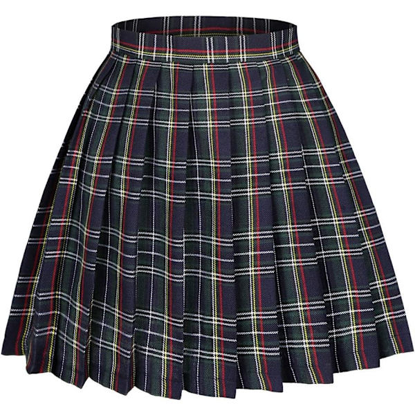 zoon Dame Højtaljet Plettet Cosplay Cheerleading Mini Skole Tennis Thanksgiving Julekjole Størrelse S
