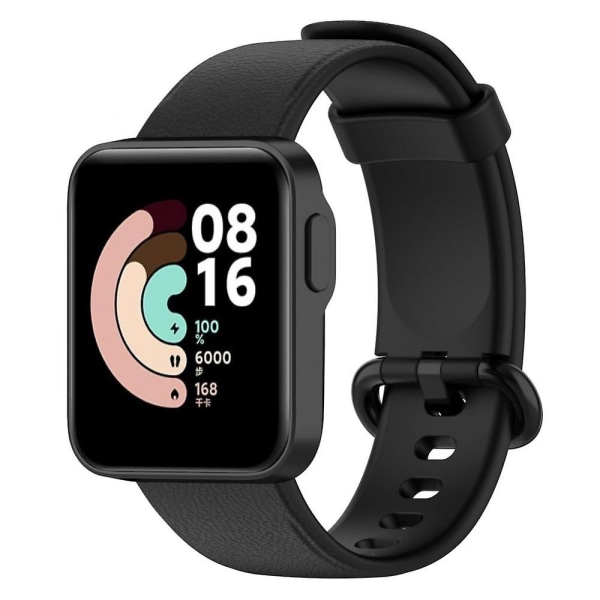 Urremme for Xiaomi Mi Watch Lite, Remmeskift, Armbånd i Silikon for Redmi Watch Black