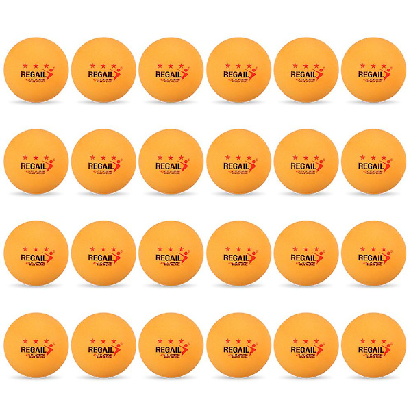 24 stk. 40mm Bordtennisbolde Ping Pong Bolde Amatør Avanceret Træningsbolde Orange