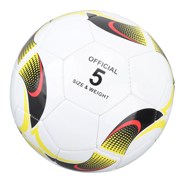 2024 Nytt, str. 5 Fotball Pvc Maismønster Elastisk Fotballgave Til treningsspill Barn Voksne Hvit
