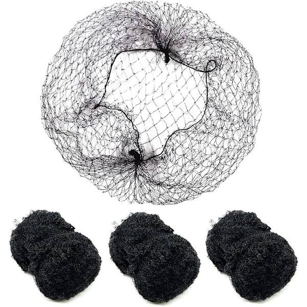 Hårnät för Hårfrisyr, 100 St Invisible Hårnät, 20 Tums Mesh Kant Elastisk För Kvinnor