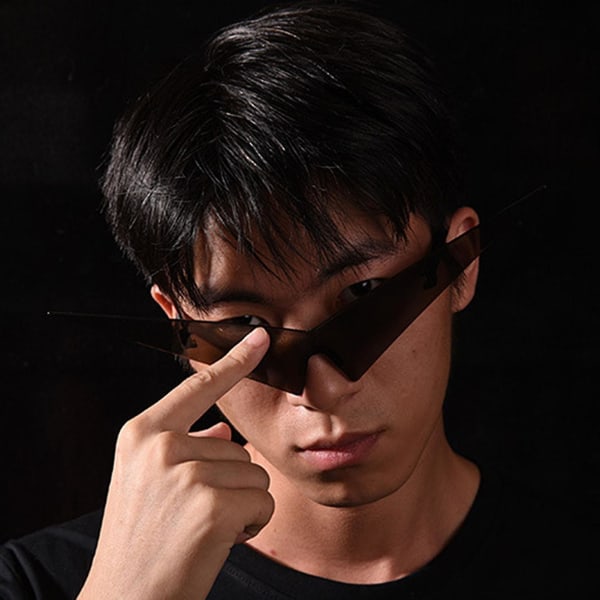 Mode Rolig Cool X-formad Cosplay Anime Glasögon Solglasögon Glasögon Tillbehör Qinhai 2