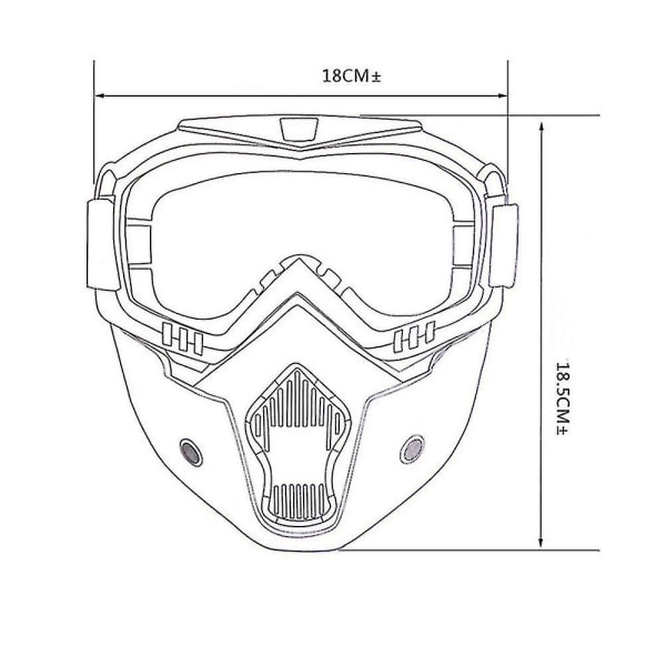 Hiihto- ja lumilautailumaskit, moottorikelkka- ja hiihtolasit, turvalasit Clear lens