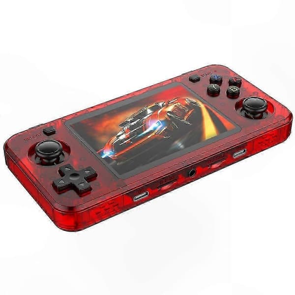 Portable Gaming Console with 3.5-inch IPS Screen, 128GB Storage, Retro ARKOS System size:Translucent Red