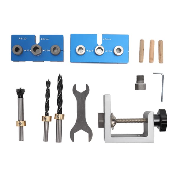 Woodworking Hole Locator 3 in 1 Eccentric Drill Positioner Aluminum Alloy Dowelling Jig