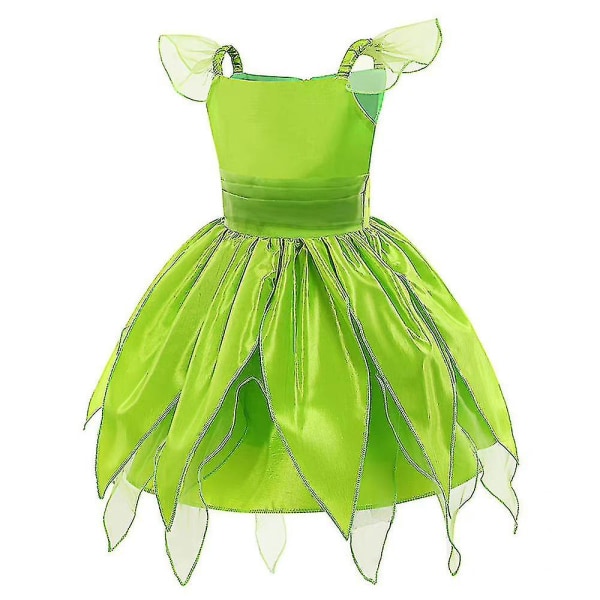 3-9 år Barn Flickor Princess Fairy Dress Cosplay kostym Pannband Fairy Stick Wing Kit 6-7 Years