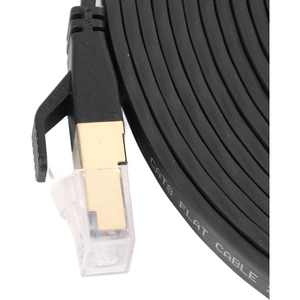 Cat 8 Ethernet-kabel Høyhastighetsoverføring dobbel skjermet kategori 8 flat design fullt kompatibel