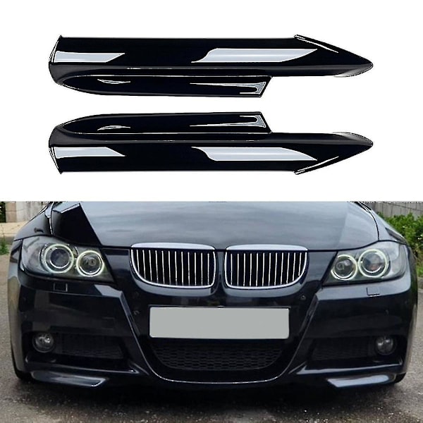 Kompatibel med 3-serie E90 E91 320i 330i 2005-2008 Frontkofanger Læbe Vinkel Diffuser Splitter Spoiler Beskyttelse