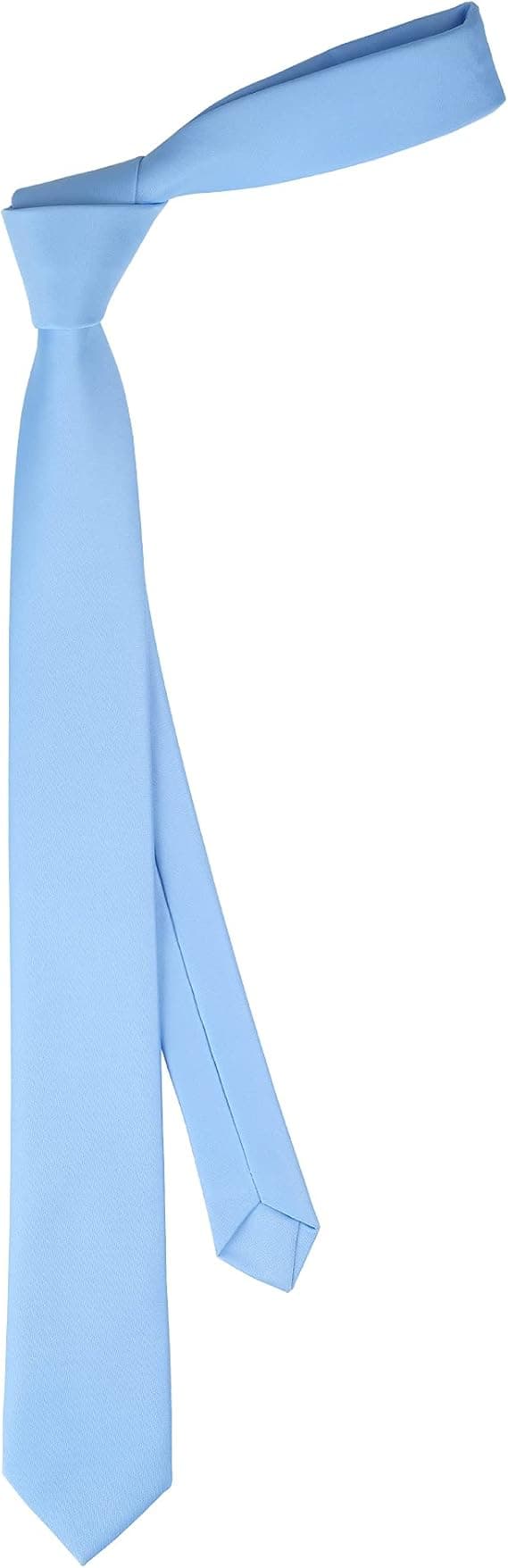 Slips for menn og kvinner Ensfarget Slank slips for menn 6 cm
