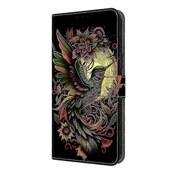 Galaxy A36 5G Läderfodral med Plånboksstativ & Mönstrat Flipskydd Multicolor Lark