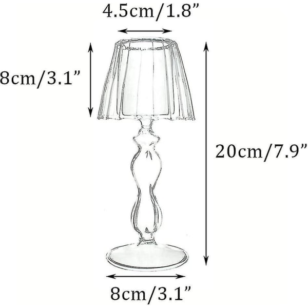 2 stk Lysformet Glass Te-lys Holder, Krystall Lysestake Midtpunkt, Fest Bryllup