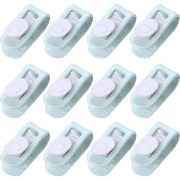 Comforter Clips-12PCS No Pins Comforter Cover Clips, Sheet Grippers to Hold Comforter in Place, Anti-Slip Comforter Comforter Cover Fasteners