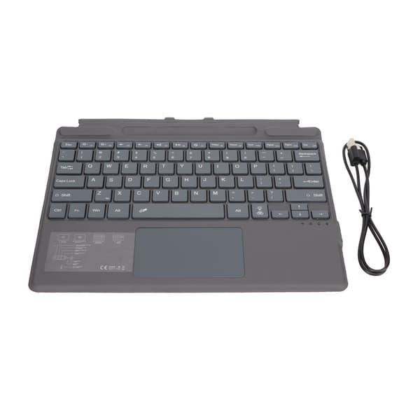 Bluetooth Wireless Keyboard Ultra Slim Notebook Portable Touchpad Colorful Backlight Built-in Battery