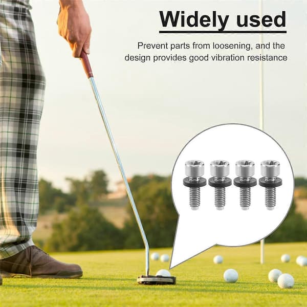 4 stk. adapterskruer til Taylormade Golf M1 M2 M3 M4 M5 SIM adapterærme golftilbehør